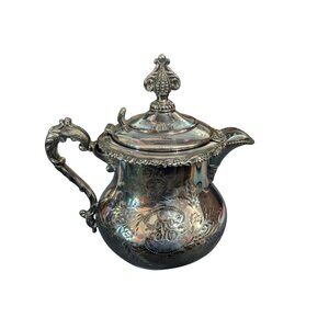 Creamer Forbes Silver 178 Antique Steamed Milk / Cream Silverplate, Hollowware